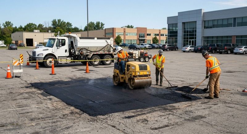 Asphalt Parking Lot Repair in San Diego, CA