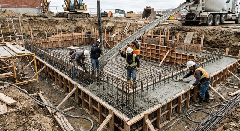 Basement Concrete Installation in Fredericksburg, VA