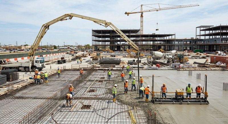 Commercial Slab Construction in Aurora, CO