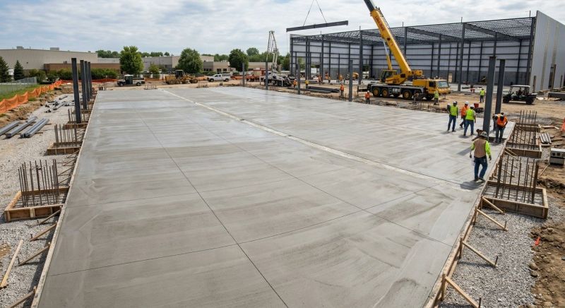 Commercial Slab Construction in Fredericksburg, VA