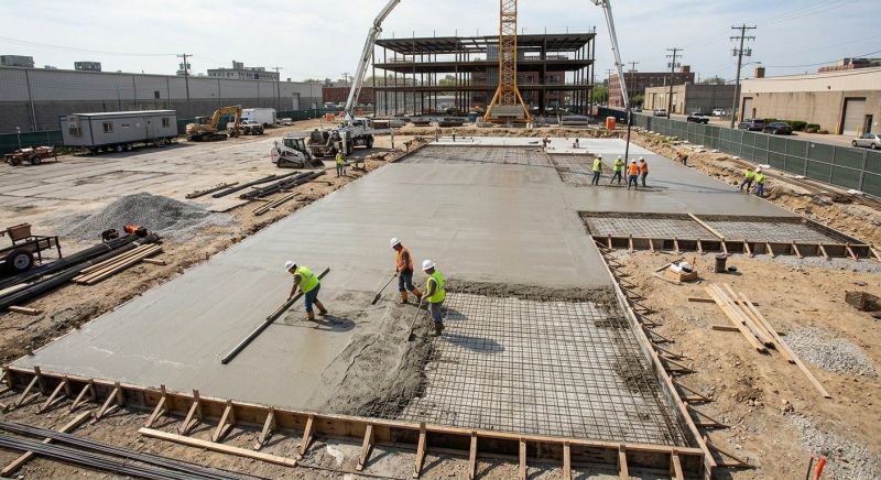 Commercial Slab Construction in Harrisburg, PA
