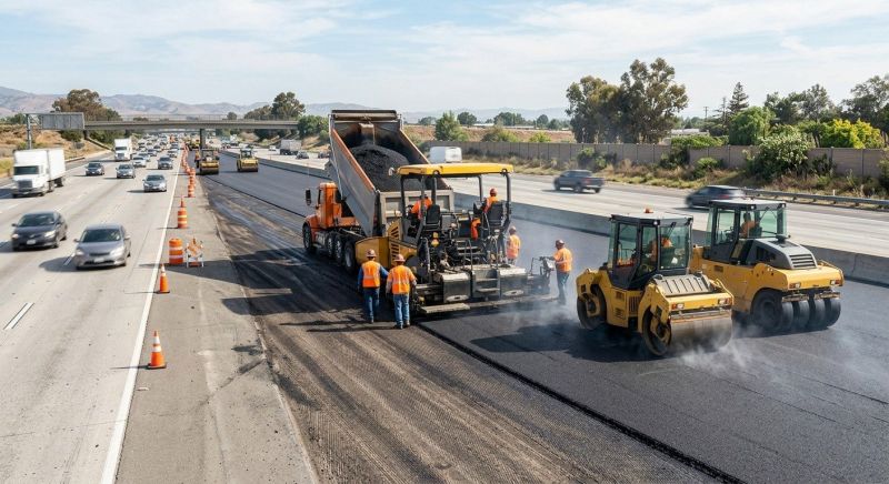 Highway Resurfacing in Pasadena, CA