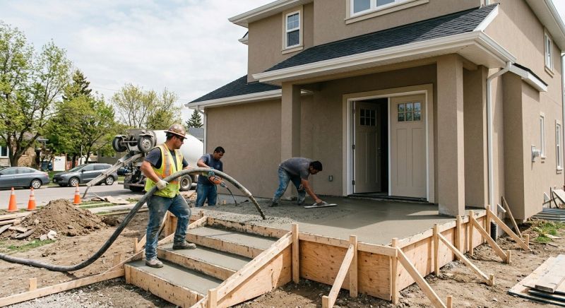 Porch Concrete Pouring in Fort Collins, CO